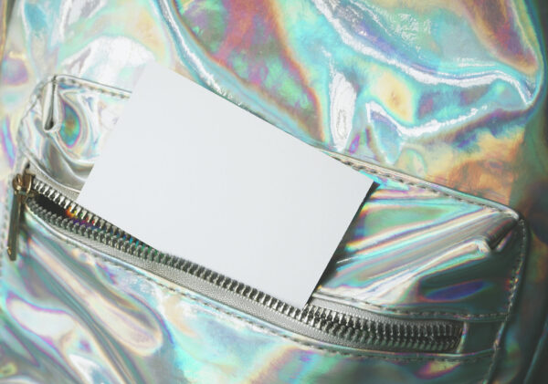 abstract holographic pattern with business card in 2026 03 09 22 09 52 utc