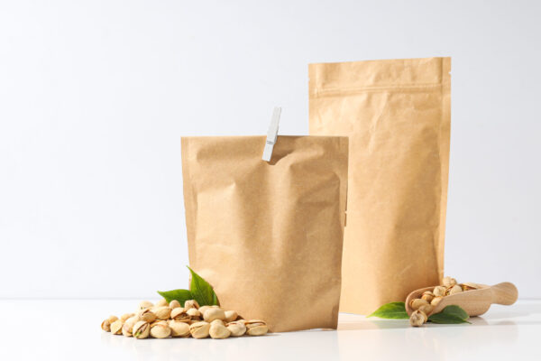 pistachios in brown paper bags with green leaves 2026 03 24 23 18 07 utc